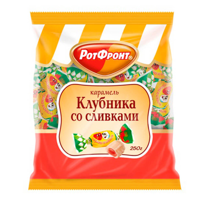 деталь Карамель Клубника со сливками 250г Рот Фронт