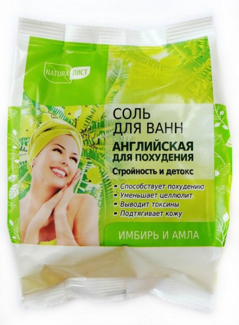 деталь Соль для ванн 500г Английская для похудения Н.Л.