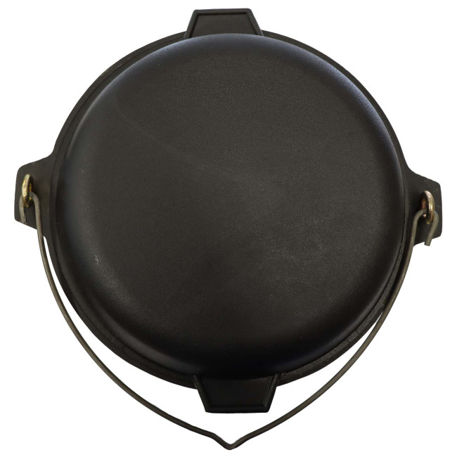 деталь Котел литой чугунный с крышкой-сковородой 3Л Камская посуда