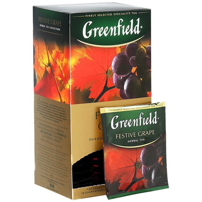 деталь Bylinný čaj Festive Grape Greenfield 25*2g