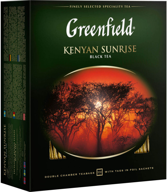 деталь Čaj černý Kenyan Sunrise 100*2g Greenfield