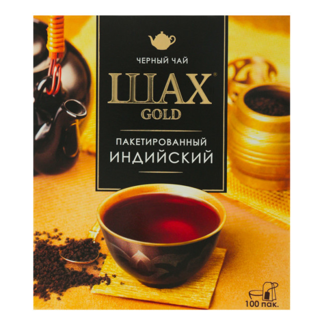 деталь Чай черный 200г SHAH Gold 100*2г