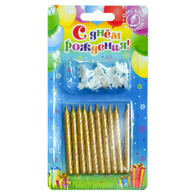 деталь Свечи для торта 10шт