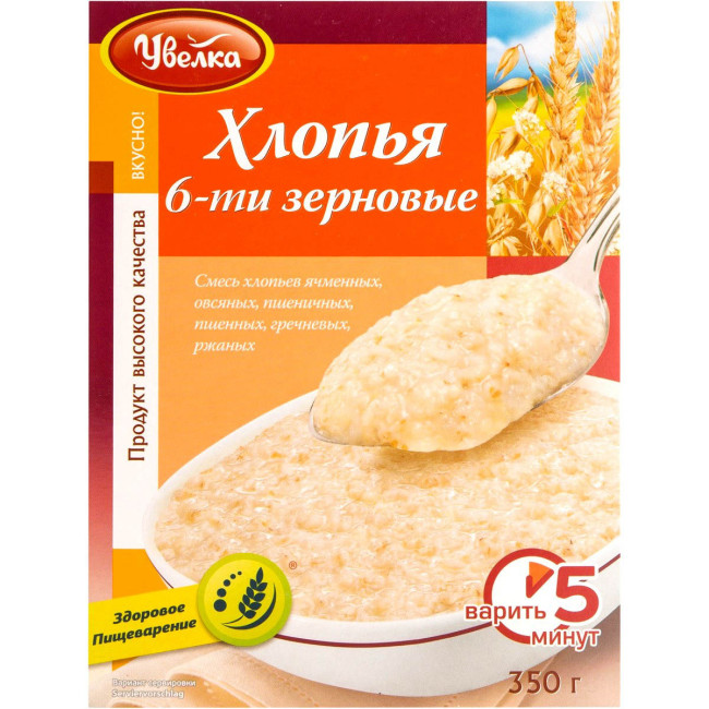 деталь Uvelka Kaše ze šesti druhů obilovin 350g