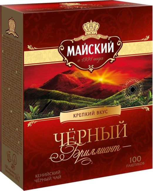 деталь Čaj černý Černý Briliant 100*2g Mayskij