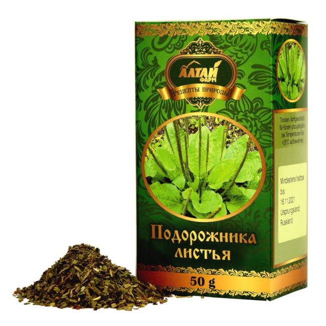 деталь Listy jitrocel (podorožnik) 50g Altaj