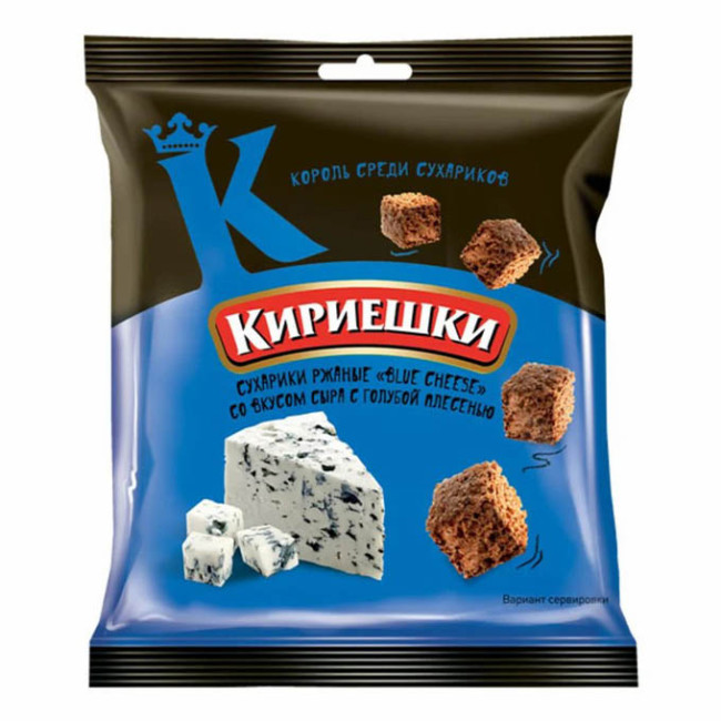 деталь Сухарики со вкусом  сыра с голубой плесенью  40г Кириешки