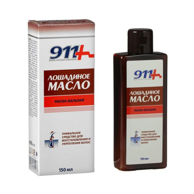 деталь Maska balzám na vlasy Koňský olej 150ml 911+