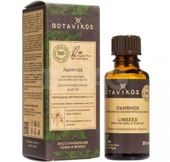деталь Éterický lněný olej Botavikos 30ml
