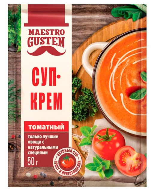 деталь Суп-крем томатный 50г Maestro Gusten