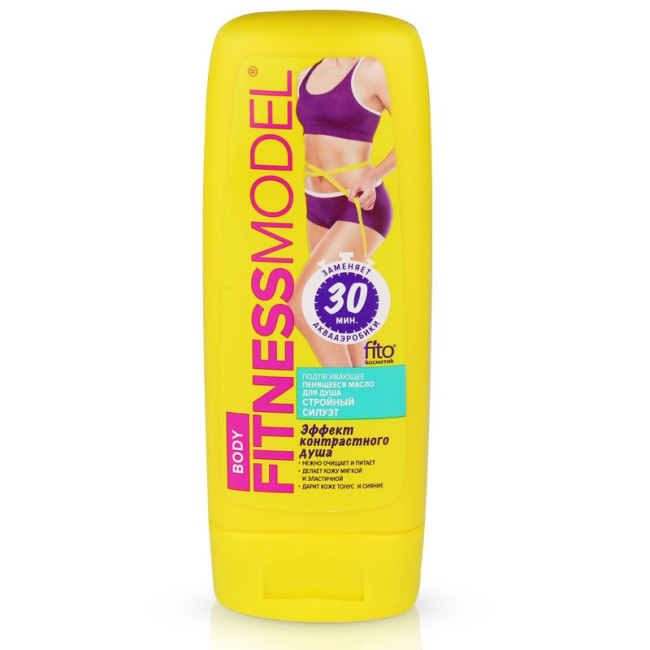деталь Tělový olej pro sprchu Fitness Model 200ml Fito Cosmetic