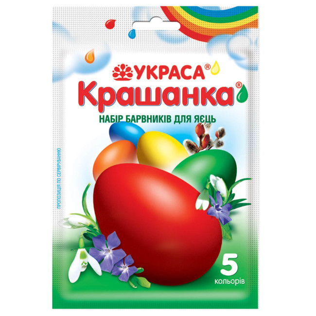 деталь Краски для яиц Крашанка 5 цветов Украса