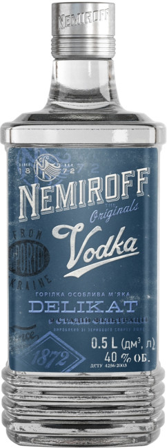 деталь Водка Nemiroff Delikat 0,5Л 40%