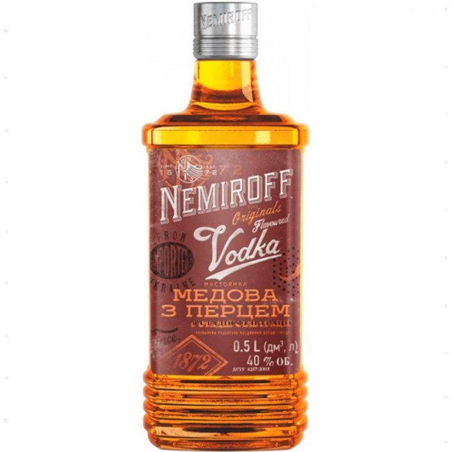 деталь Водка Nemiroff Honey Peper 0,5Л 40% 