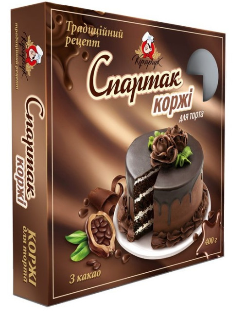 деталь Корж для торта Спартак 400г Кухарчук
