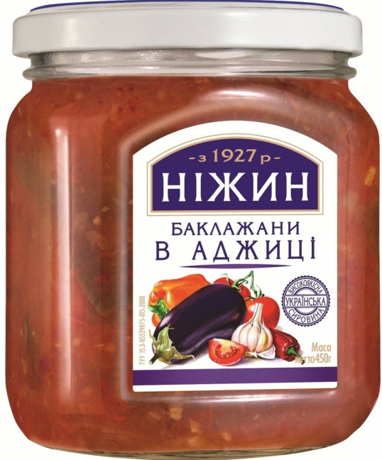 деталь Баклажаны в аджике 450г Ніжин 