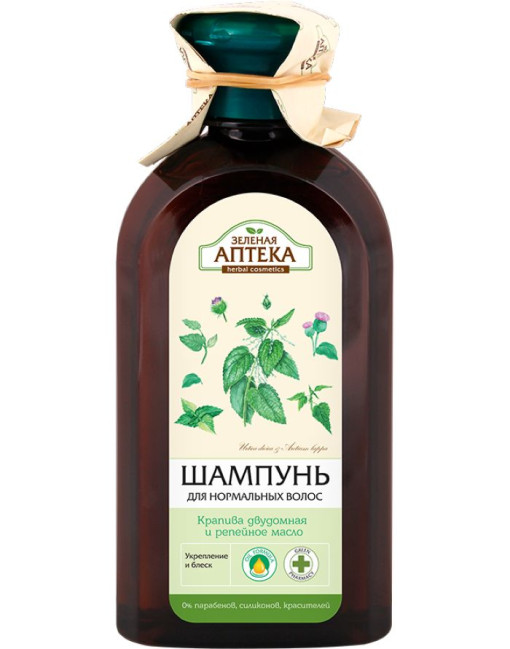 деталь Шампунь крапива и репейное масло 350мл З.А.