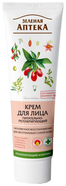 деталь Крем для лица регенерирующий 100мл Зеленая Аптека