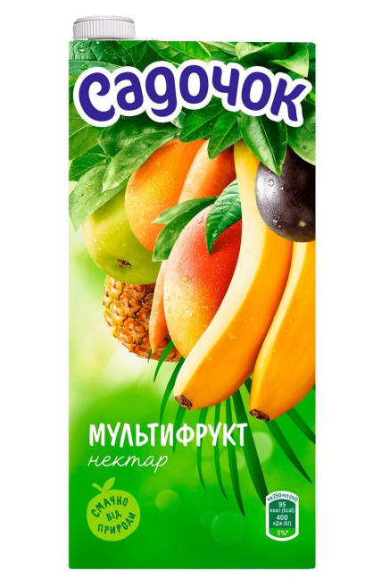 деталь Мультифруктовый сок 0,95Л Садочок
