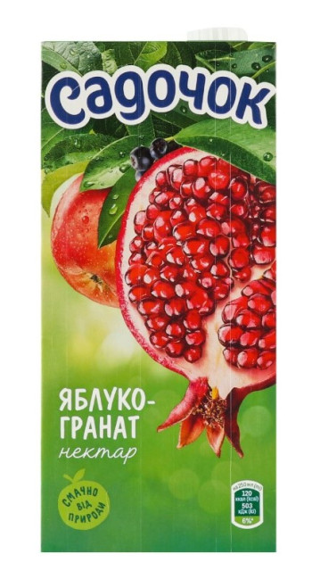 деталь  Яблочно-гранатовый сок 0,95Л Садочoк