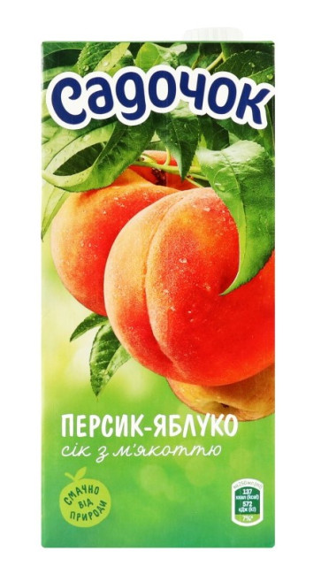 деталь Персиково-яблочный сок 0,95Л Садочoк