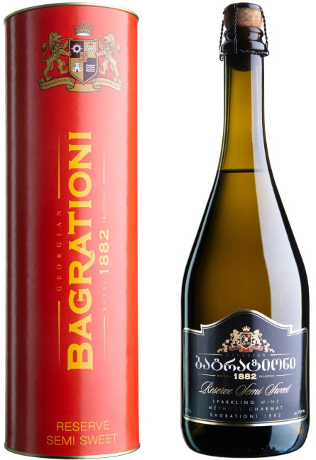 деталь Вино игристое полусладкое 0,75л  Bagrationi Reserve
