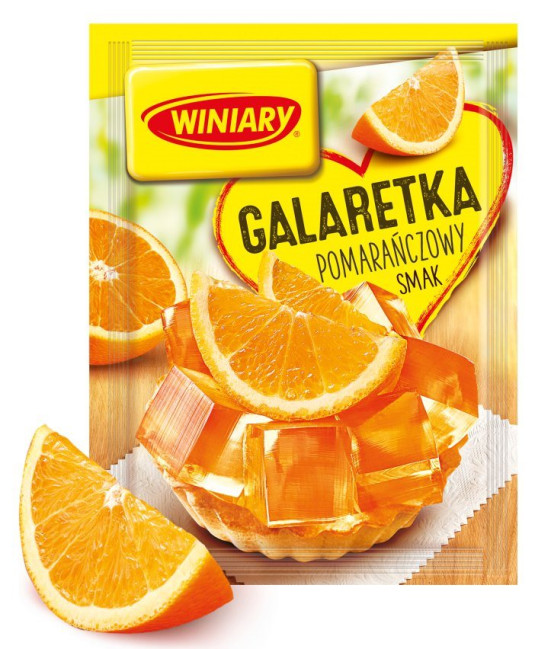 деталь Желе со вкусом апельсина 75г Galaretka Winiary