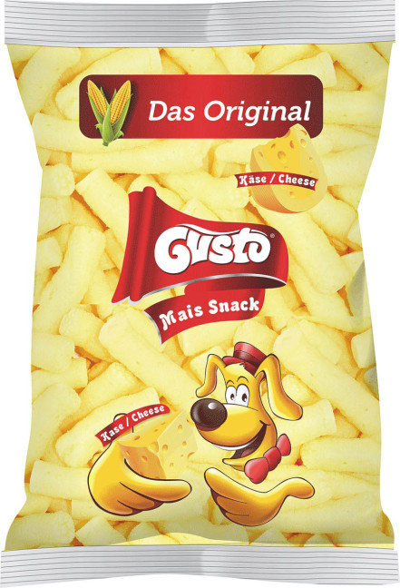 деталь Kukuřičné tyčinky se sýrem Gusto 100g