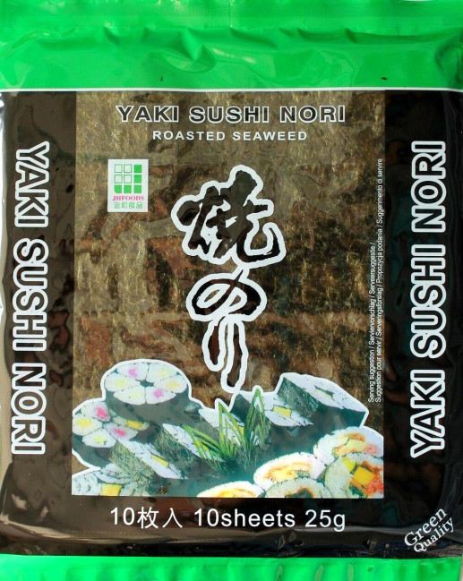 деталь Listy mořských řas na sushi 25g