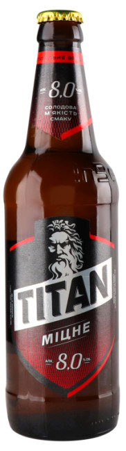 деталь Пиво Titan 8% 0,5L. Чернігівське