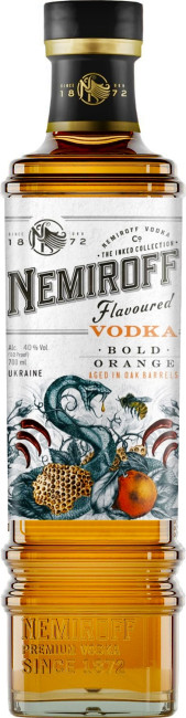 деталь Водка Nemiroff Bold Orange 0,5Л 40% 
