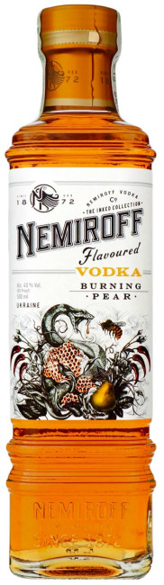 деталь Водка Burning Pear со вкусом запеченной груши 0,5л 40% Nemiroff