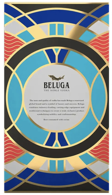 деталь Водка Beluga Noble 1л 40% + стакан