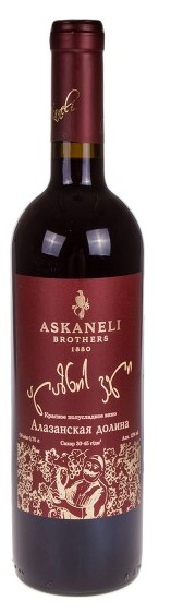деталь Вино красное полусладкое Алазанская долина 0,75Л Askaneli