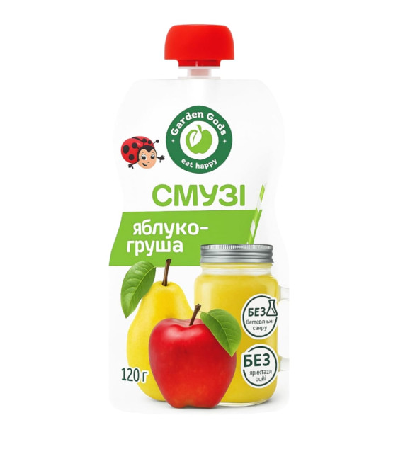 деталь Яблочно-грушевый смузи с мякотью 120 г Garden Gadz