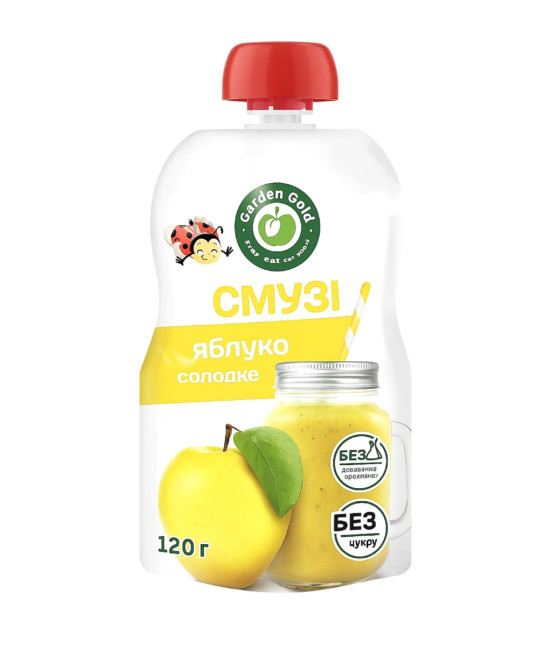деталь Сладкое яблуко смузи с мякотью 120г Garden Gadz