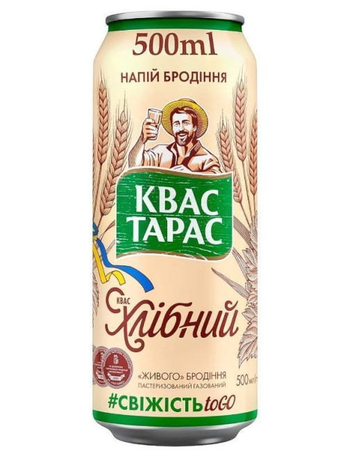 деталь Хлебный белый квас Тарас 0,5 л