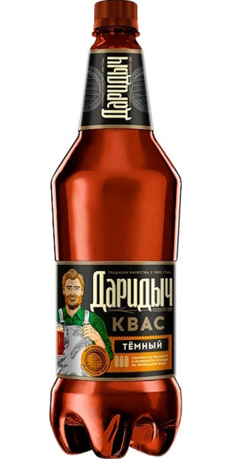 деталь Квас Даридыч тёмный 1,5 л Дарида