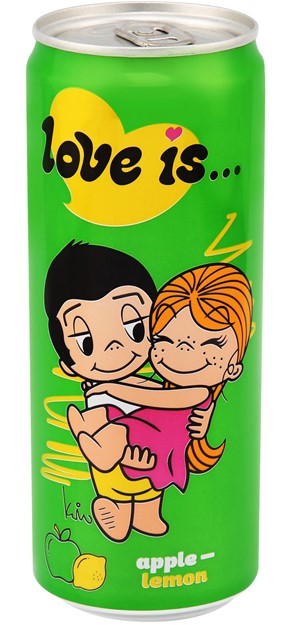 деталь Напиток газированный со вкусом лимона и яблока 0,33л Love is...