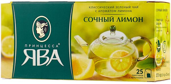 деталь Чай зеленый с лимоном 25*1,5г Ява