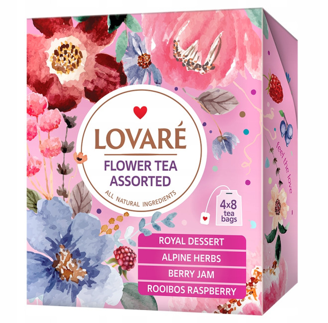 деталь Цветочный чай Ассорти 32*1.5г Lovaré