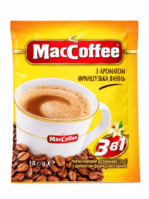 деталь Растворимый кофейный напиток 3в1 со вкусом французской ванили 18г MacCoffee