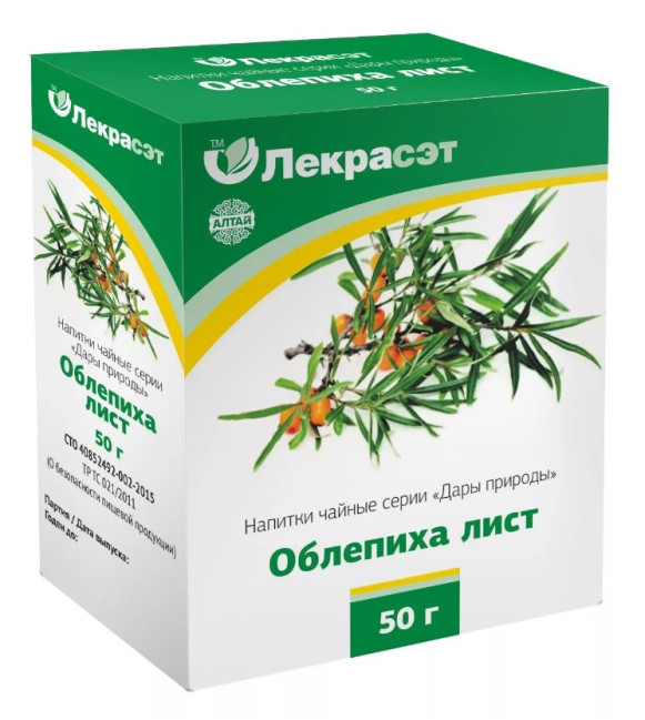 деталь Облепиха лист 50гр Лекрасэт