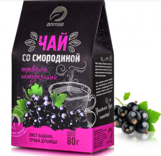 деталь Травяной чай со смородиной 80г Алтая