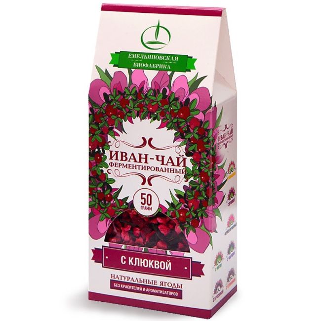 деталь Иван-чай ферментированный с клюквой 50 г EБФ