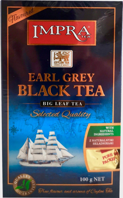 деталь Чай черный Earl Grey 100г Impra