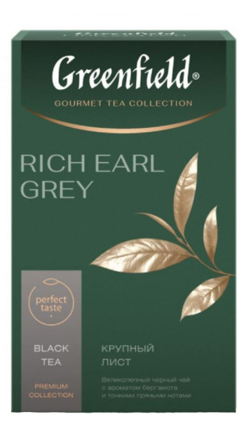 деталь Чай черный Rich Earl Grey 100г Greenfield