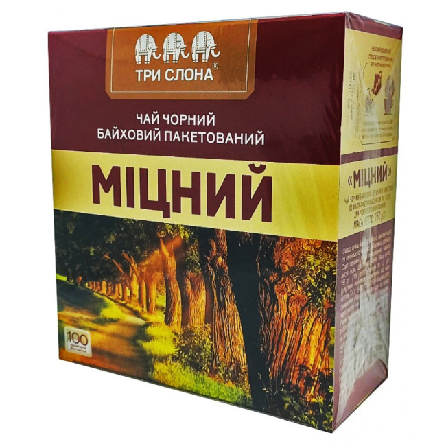 деталь Чай черный байховый Крепкий 100*1,5г Три Слона