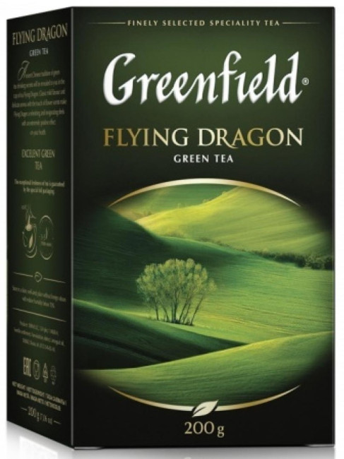 деталь Листовой зеленый чай Flying Dragon 200г Greenfield