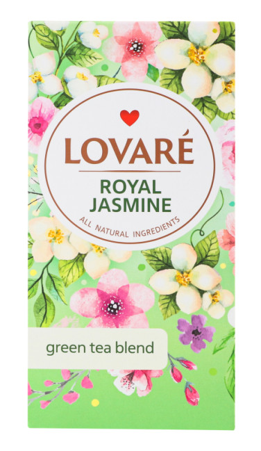 деталь Чай зелёный Royal Jasmine 24*1,5г Lovaré 36g